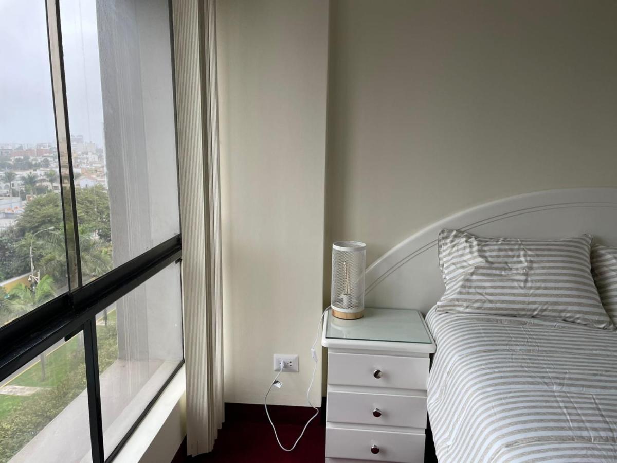 Acogedor Dpto En San Isidro Excelente Vista, Piscina Y Wifi Appartement Lima Buitenkant foto