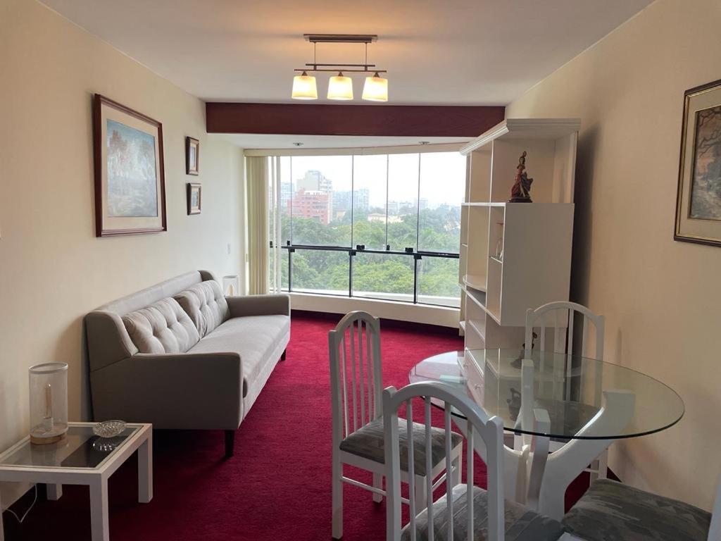 Acogedor Dpto En San Isidro Excelente Vista, Piscina Y Wifi Appartement Lima Buitenkant foto
